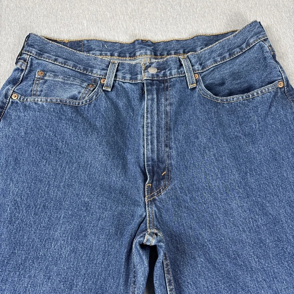 Levi's 550 Relaxed Fit Blue Jeans Men's Size 36x34 Medium Wash Denim Straight
